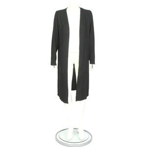 Awesome 360 Beautiful Long Open Cardigan Duster Black Sweater Women's Small 878